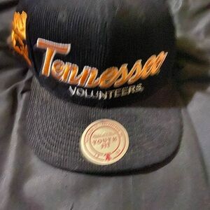 Mitchell & Ness Black and Orange Corduroy Hat